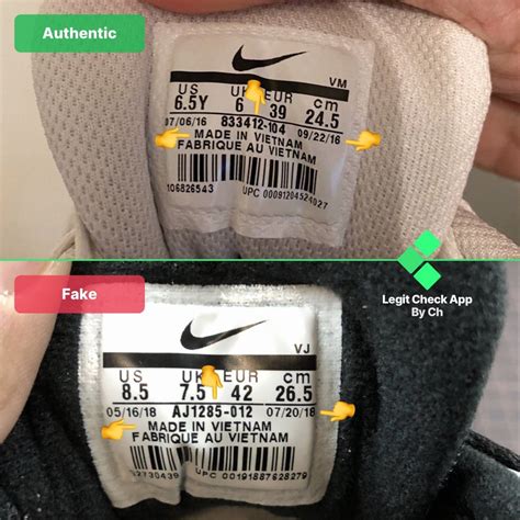 fake nike 95|false nike shoe labels.